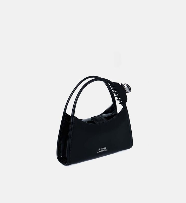 حقيبة كروس بودي بمقبض جلد بمشبك شعر