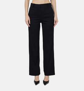 Cathy Cotton Silk Double-face Trousers