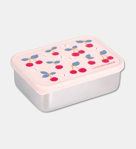 A Little Lovely Company Steel Lunch Box - Cherries, Packshot View