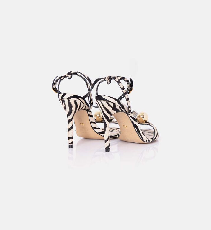 Zebra-print Stiletto Sandals Zebra-print Stiletto Sandals