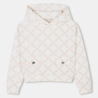 All-over Logo-print Hooded Sweatshirt