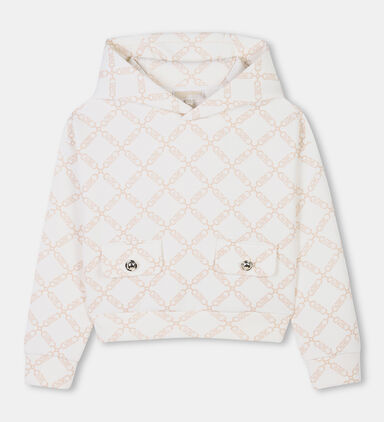 All-over Logo-print Hooded Sweatshirt