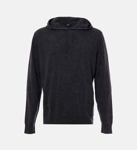 هودي كشمير محبوك برباط