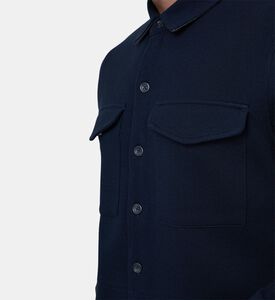 Cotton Flap Pockets Shirt Jacket