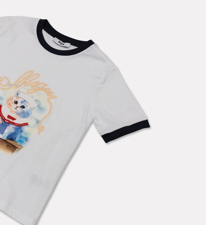 M S G M Cotton Graphic-print T-shirt, Packshot View