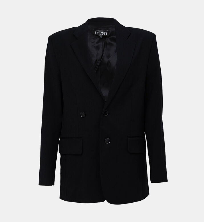 Techno-stretch Button Blazer