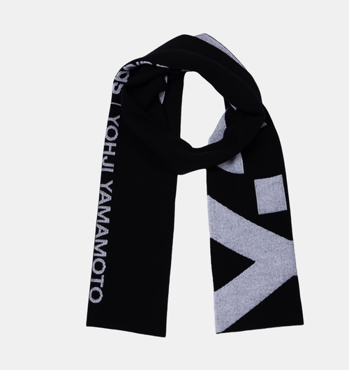 Knitted Wool Logo Scarf