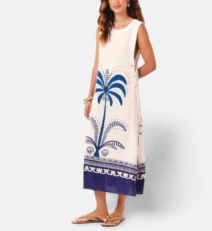Blueman Dress Batik, Model View