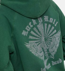 Georgy Guitar Rhinestone-embellished Wings Hoodie