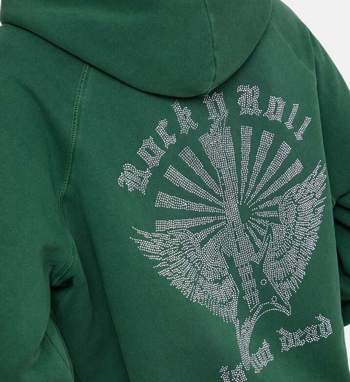 Georgy Guitar Rhinestone-embellished Wings Hoodie