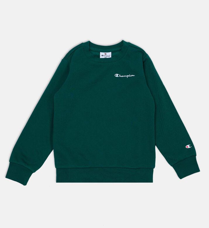 Champion Embroidered Logo-detail Sweatshirt, Green, S, Packshot View