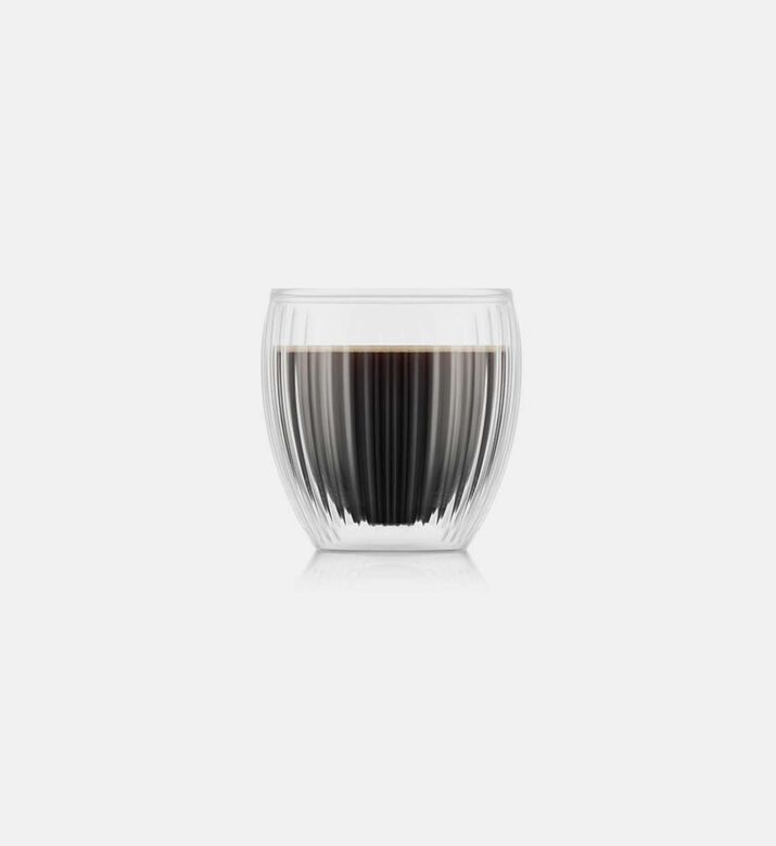 Pavina Double-wall Ribs 2-piece Glass Set