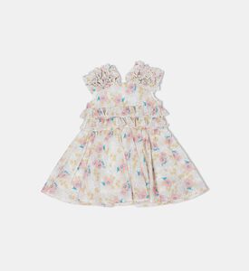 Floral-print Ruffle Mini Dress