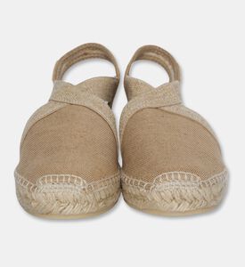 Toni Pons Verdi Vegan Canvas Wedge Espadrille, Brown, Eu-41, Packshot View