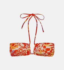 Floral Bandeau Bikini Top