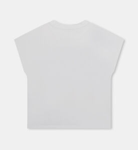 تيشيرت بطبعة لوغو للبنات