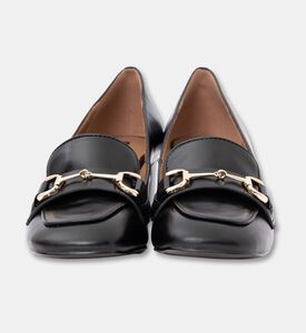 Lola Cruiz Creased Leather Med Heel Pumps, Black, Eu-41, Packshot View