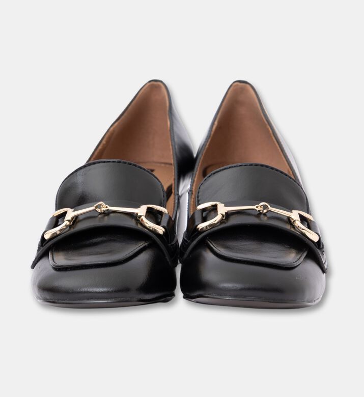 Lola Cruiz Creased Leather Med Heel Pumps, Black, Eu-41, Packshot View