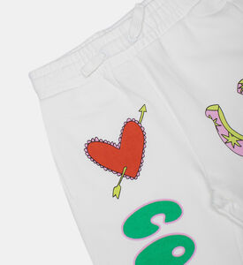 Drawstring Printed Cotton Joggers