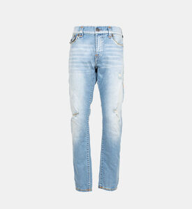 Cotton Stitched 5-pockets Denim Pants Cotton Stitched 5-pockets Denim Pants