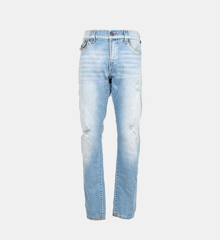 Cotton Stitched 5-pockets Denim Pants Cotton Stitched 5-pockets Denim Pants