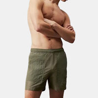 Logo-patch Ripstop Texture Swim Shorts