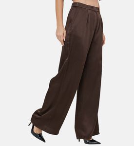 Wide-legged Satin Trousers