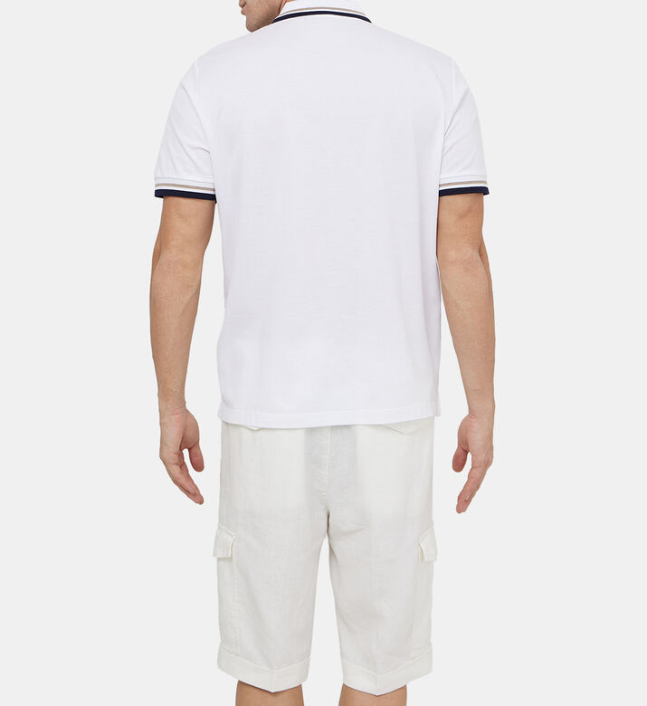 قميص بولو قطني ثلاثي الأزرار