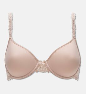 Chantelle Seamless Embroidered Floral Bra, Beige, 100, B, Packshot View