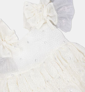 فستان سنوفليك مزخرف للبنات