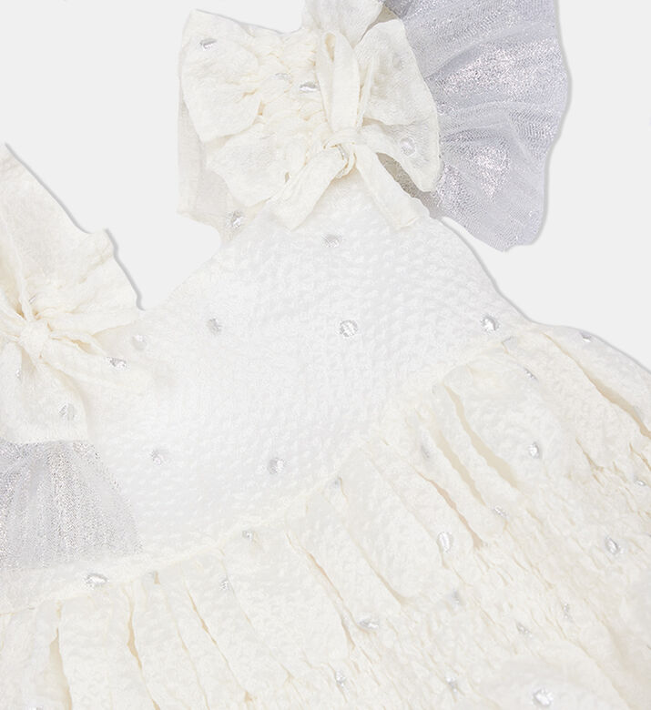 Girl Snowflake Embossed Dress