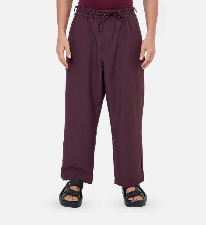 Y-3 Cropped Wide-leg Trousers, Model View