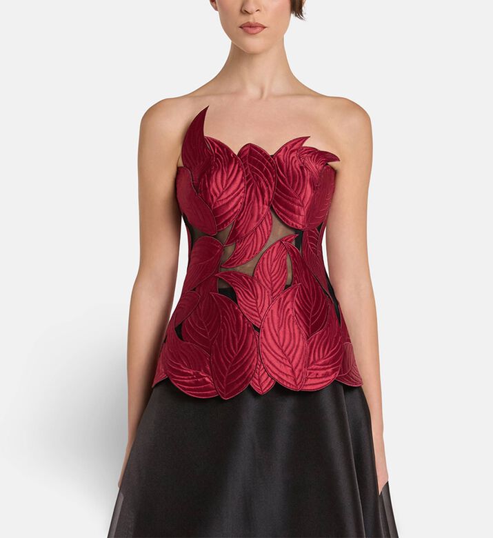 Savanna Top Grandeur, Burgundy, L, Model View