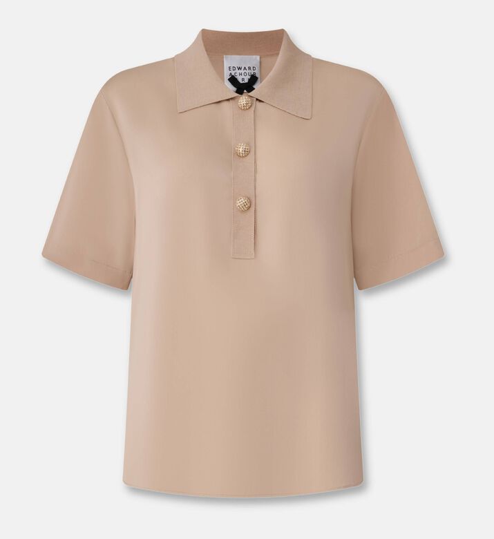 Edward Achour Paris Top, Beige, 44, Packshot View