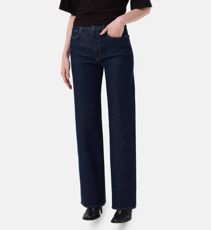 Agolde Mide Rise Regular-fit Denim Pants, Model View