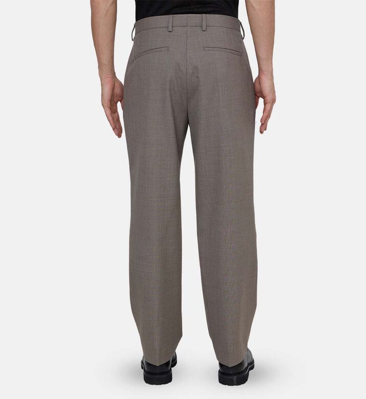 Wool Tailored-fit Suit Pants
