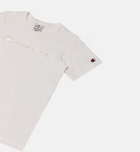 تيشيرت قطن بشعار مطرز