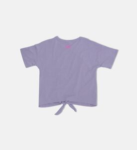 Cotton Logo-print Hem Tie T-shirt Cotton Logo-print Hem Tie T-shirt