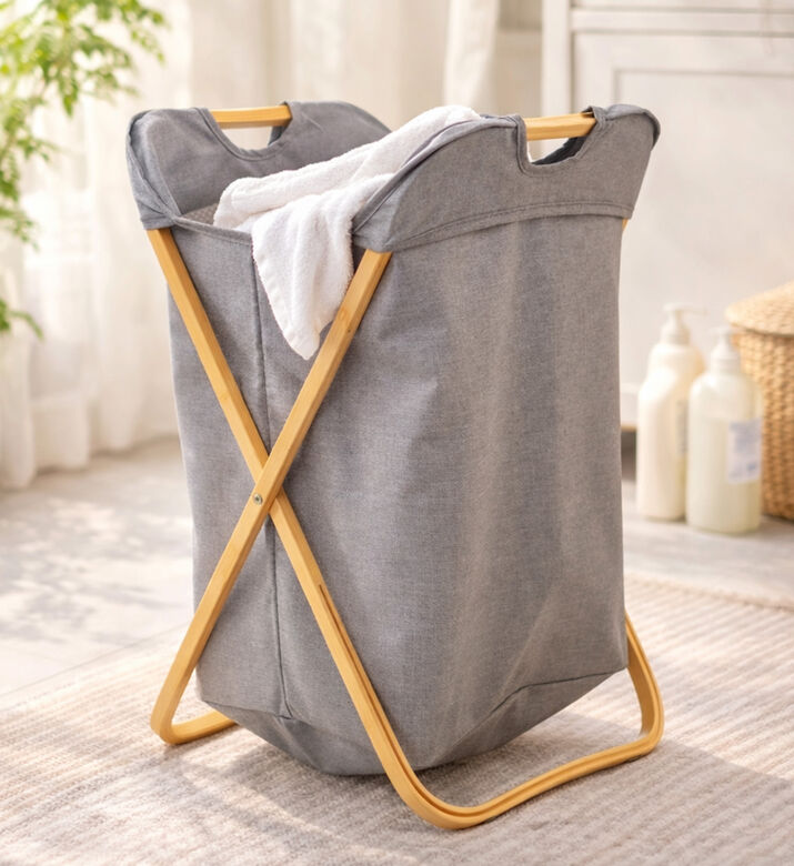Home Deco and More Collapsible Laundry Hamper, Packshot View