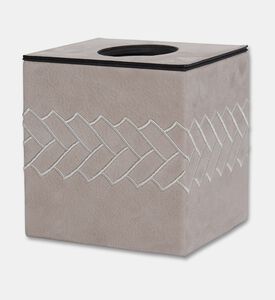 Pinetti Lily Square Tissue Box, Taupe, Packshot View