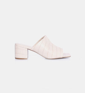 Crocodile Leather Mules