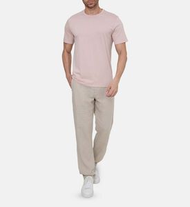 كنزة بياقة دائرية بأكمام طويلة