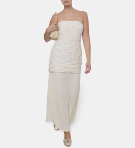 Baobab Strapless Floral-embroidery Maxi Dress, Model View