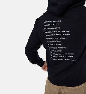 The Kooples Zip-up Logo Printed Hoodie, Model View