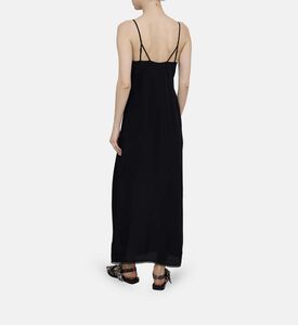 Side Slit V-neck Dress