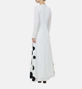 Raissa Floral Appliqué A-line Dress Raissa Floral Appliqué A-line Dress