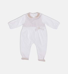 My First Collection Fawn-colored Panel Romper, Packshot View