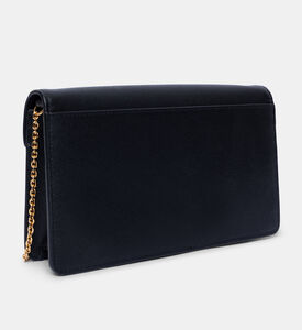Saffiano Leather Chain Strap Wallet