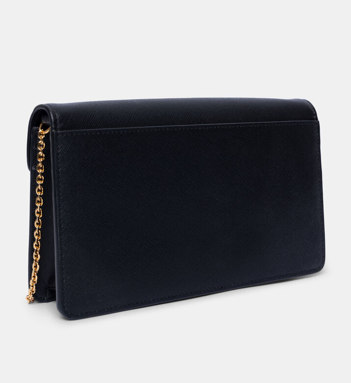 Saffiano Leather Chain Strap Wallet