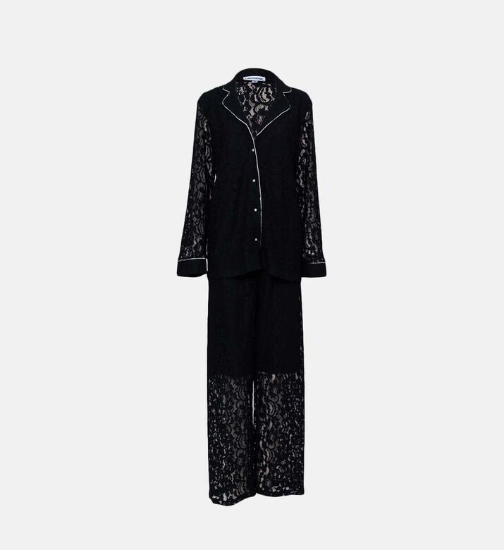 Dahlia Silk Embroidered Pyjama
